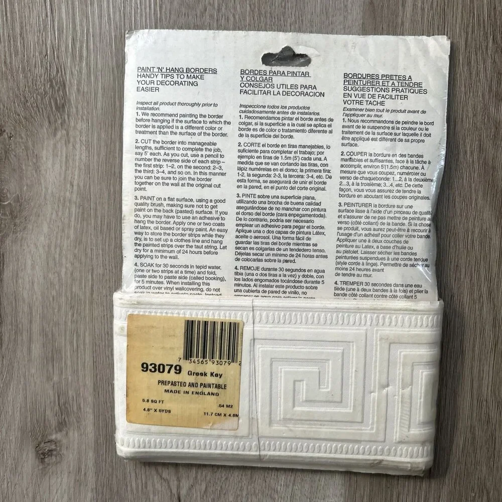 Super Fresco Paint N Hang Border Graham & Brown Art Deco GREEK KEY 4.6